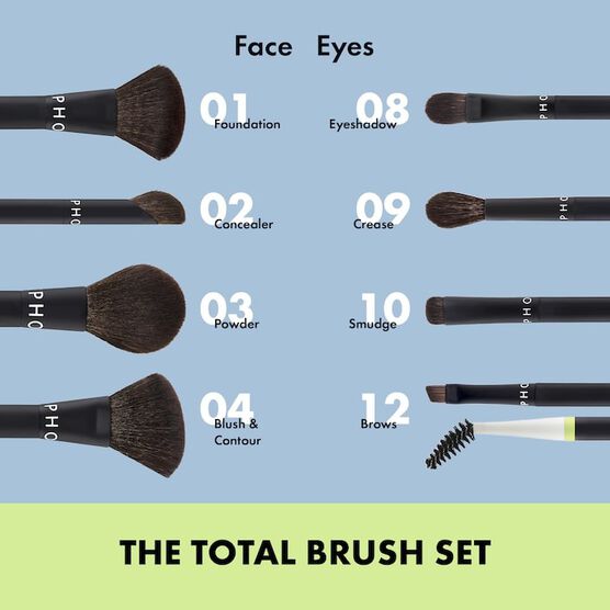 Kit de Pincéis Sephora Collection The Total Brush